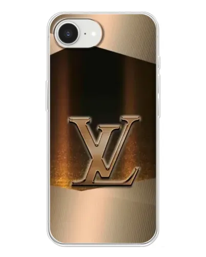 Чохол для iPhone 16e з картинкою «LV — золоте сяйво»