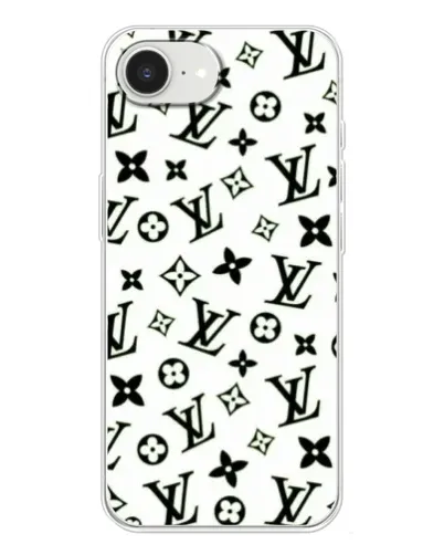 Чохол для iPhone 16e з картинкою «Монохромний хаос LV»