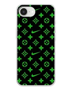 Чохол для iPhone 16e з картинкою «Неоновий принт LV»