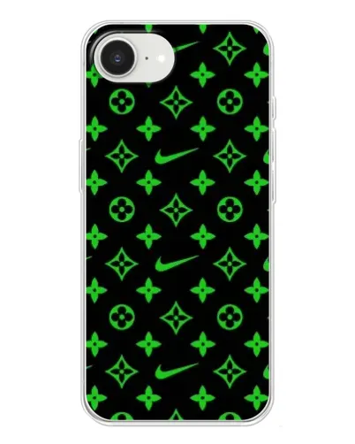 Чохол для iPhone 16e з картинкою «Неоновий принт LV»