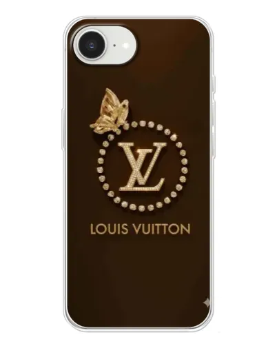 Чохол для iPhone 16e з картинкою «LV — золота печатка»