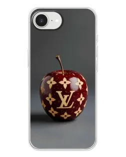 Чохол для iPhone 16e з картинкою «Червоне яблуко LV»