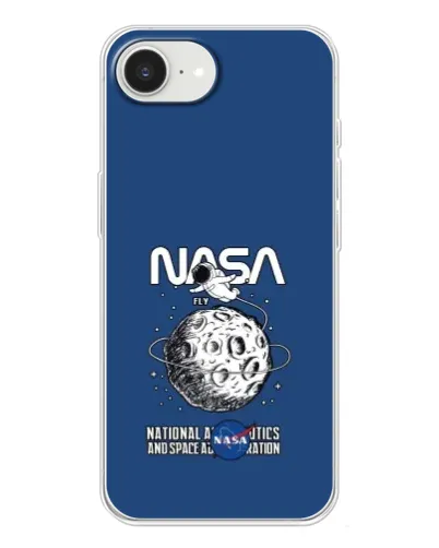 Чохол для iPhone 16e з картинкою «NASA — місячна місія»
