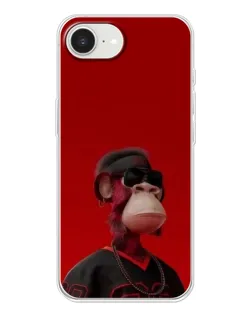 Чохол для iPhone 16e з картинкою «Bored Ape в червоному»