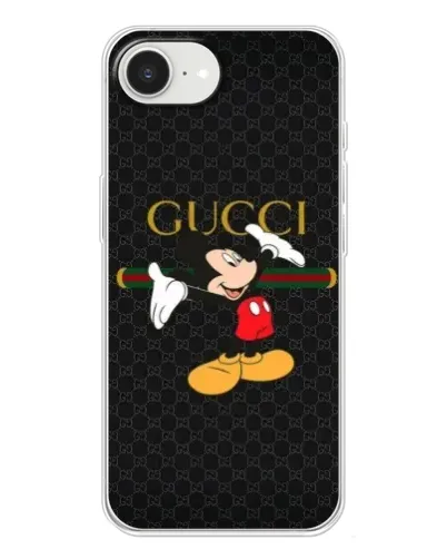 Чохол для iPhone 16e з картинкою «Міккі Маус Gucci»