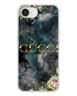Чохол для iPhone 16e з картинкою «Абстрактні квіти Gucci»