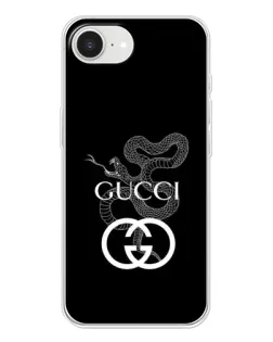 Чохол для iPhone 16e з картинкою «Gucci — срібна змія»