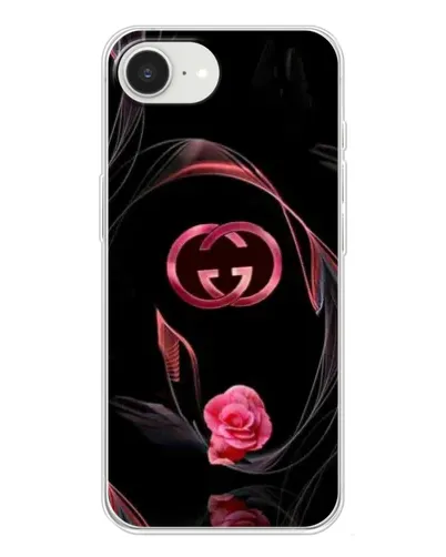Чохол для iPhone 16e з картинкою «Gucci — неонова троянда»