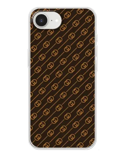 Чохол для iPhone 16e з картинкою «Gucci — золоті діагоналі»