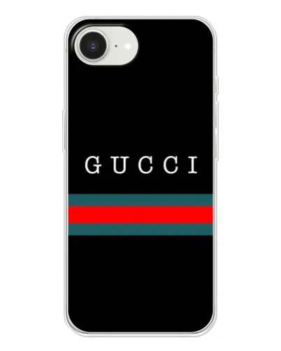 Чохол для iPhone 16e з картинкою «Gucci — червоний пояс»