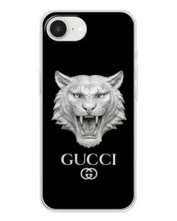 Чехол для iPhone 16e с картинкой «Gucci — серебряный лев»