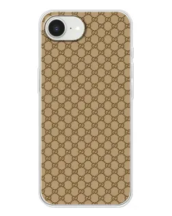Чехол для iPhone 16e с картинкой «Gucci — классический беж»