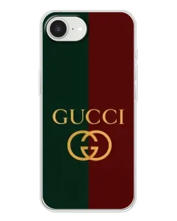 Чехол для iPhone 16e с картинкой «Gucci — темно-зеленый градиент»