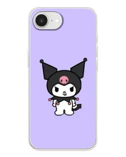 Чохол для iPhone 16e з картинкою «Kuromi — ніжний фіолетовий»