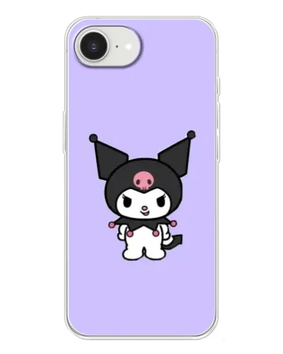 Чохол для iPhone 16e з картинкою «Kuromi — ніжний фіолетовий»