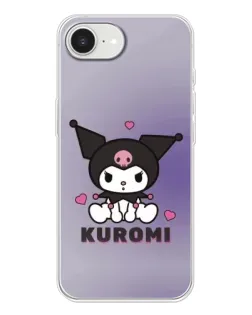 Чохол для iPhone 16e з картинкою «Kuromi — фіолетовий арт»
