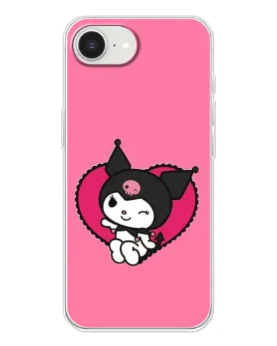 Чохол для iPhone 16e з картинкою «Kuromi — любов у серці»