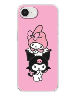 Чохол для iPhone 16e з картинкою «Тріо My Melody та Kuromi»