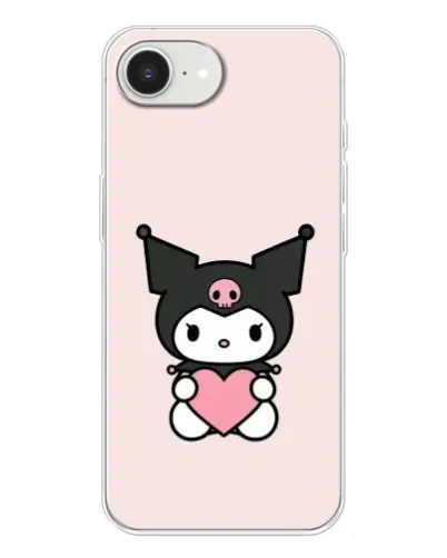 Чохол для iPhone 16e з картинкою «Kuromi та серце»
