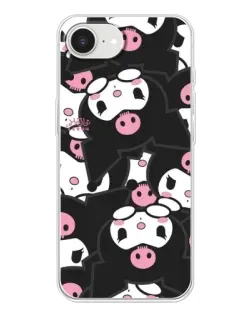 Чохол для iPhone 16e з картинкою «Kuromi з сердечком»