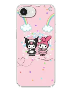 Чохол для iPhone 16e з картинкою «My Melody та Kuromi»