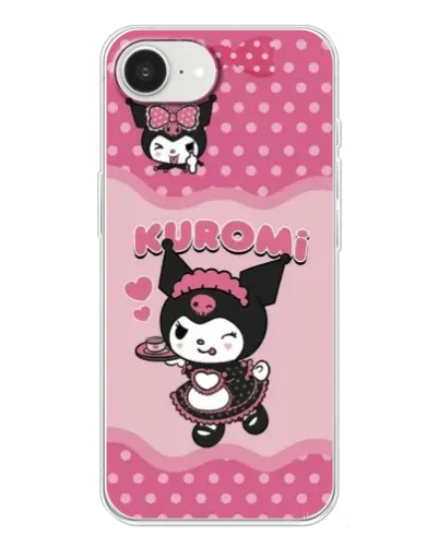 Чохол для iPhone 16e з картинкою «Kuromi в окулярах»