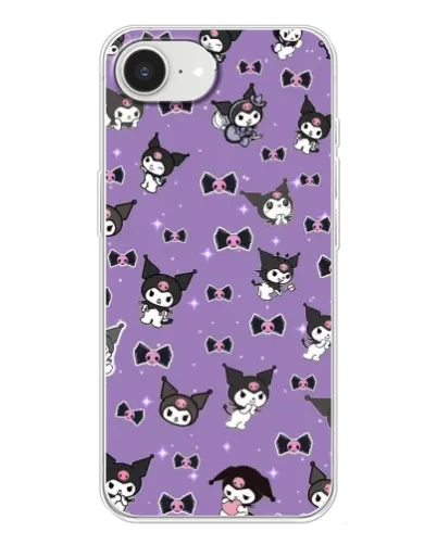 Чохол для iPhone 16e з картинкою «Kuromi — патерн»