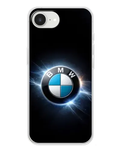 Чохол для iPhone 16e з картинкою «BMW — неонове сяйво»