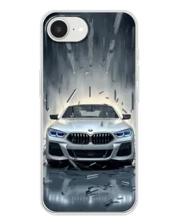 Чохол для iPhone 16e з картинкою «BMW у світлі фар»