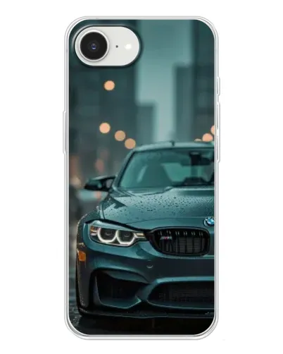 Чохол для iPhone 16e з картинкою «BMW у вогнях міста»