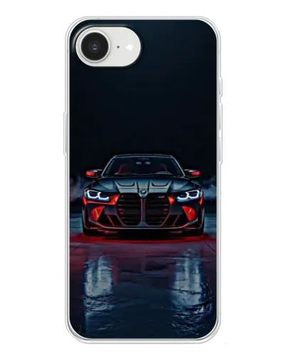 Чохол для iPhone 16e з картинкою «BMW на мокрій дорозі»