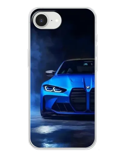 Чохол для iPhone 16e з картинкою «Блакитна BMW M4»