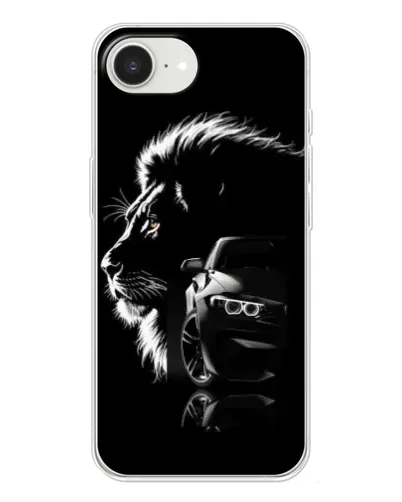 Чохол для iPhone 16e з картинкою «BMW та лев»