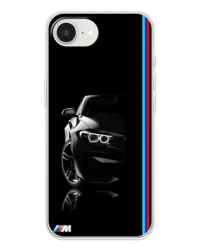 Чохол для iPhone 16e з картинкою «Силует BMW в темряві»