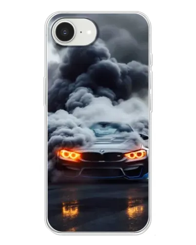 Чохол для iPhone 16e з картинкою «BMW у диму»