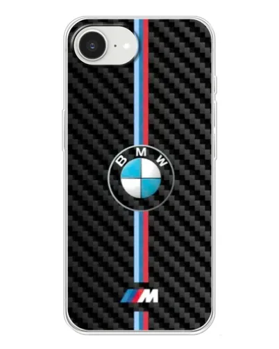 Чохол для iPhone 16e з картинкою «Емблема BMW та карбон»