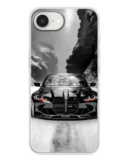 Чехол для iPhone 16e с картинкой «BMW — акварельный дрифт»