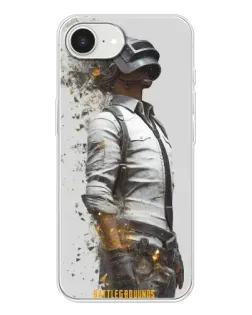 Чохол для iPhone 16e з картинкою «PUBG — боєць у пилу»