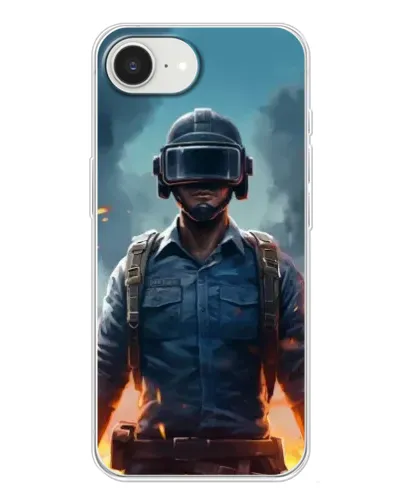 Чохол для iPhone 16e з картинкою «PUBG — реалістичний герой»