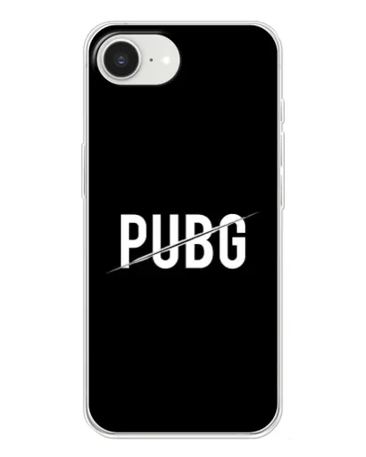 Чохол для iPhone 16e з картинкою «PUBG — білий логотип»