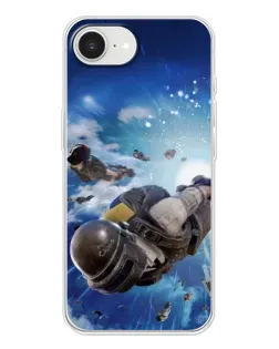 Чохол для iPhone 16e з картинкою «Десант PUBG — стрибок»