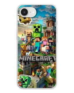 Чохол для iPhone 16e з картинкою «Замок Minecraft»
