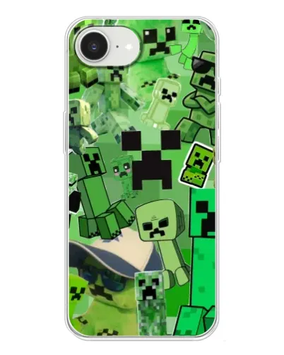 Чохол для iPhone 16e з картинкою «Кріпери Minecraft»