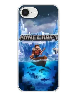 Чохол для iPhone 16e з картинкою «Minecraft льодянийсвіт»