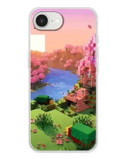 Чохол для iPhone 16e з картинкою «Рожеве дерево Minecraft»