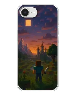 Чохол для iPhone 16e з картинкою «Стів біля вежі»