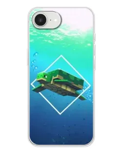Чохол для iPhone 16e з картинкою «Черепаха Minecraft»