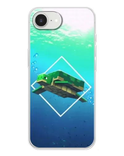 Чохол для iPhone 16e з картинкою «Черепаха Minecraft»