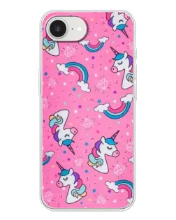 Чохол для iPhone 16e з картинкою «Unicorn паттерн рожевий» Чохол для iPhone 16e з картинкою «Unicorn паттерн рожевий»