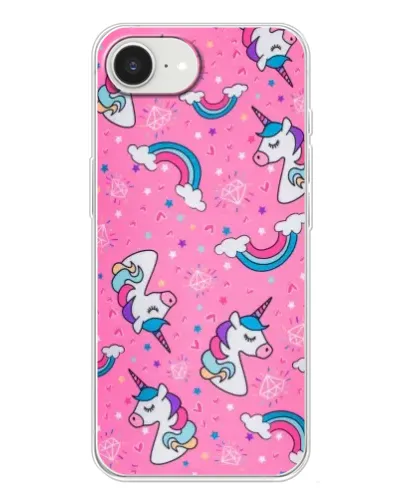 Чохол для iPhone 16e з картинкою «Unicorn паттерн рожевий» Чохол для iPhone 16e з картинкою «Unicorn паттерн рожевий»